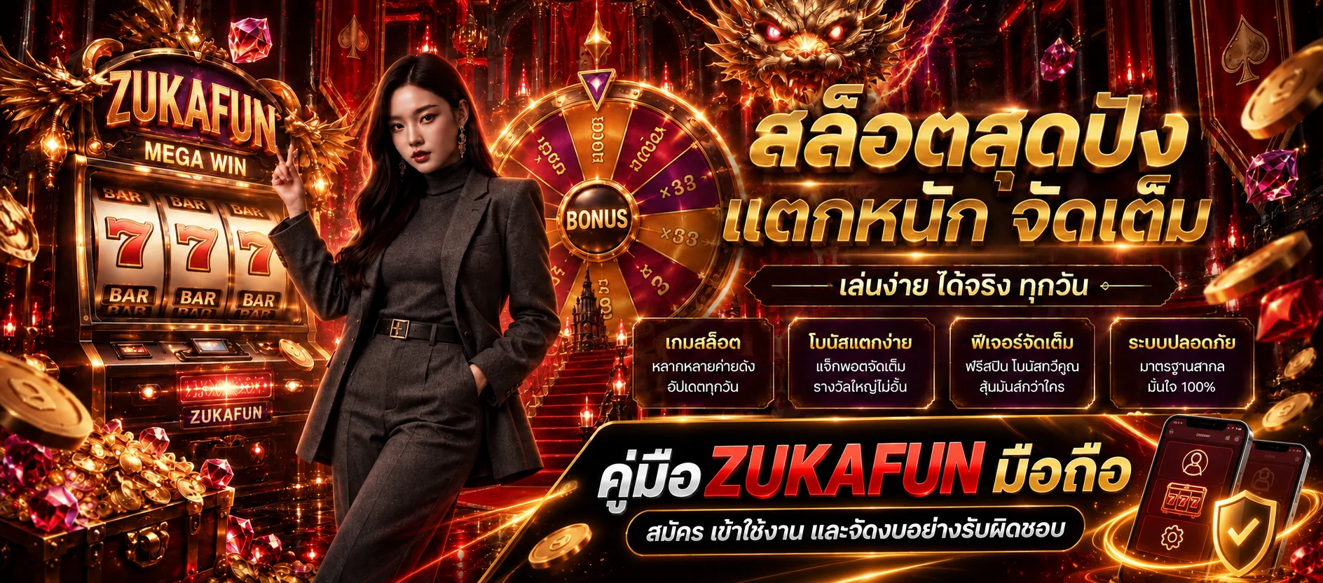 ZUKAFUN มือถือ คู่มือสมัครและเข้าใช้งาน