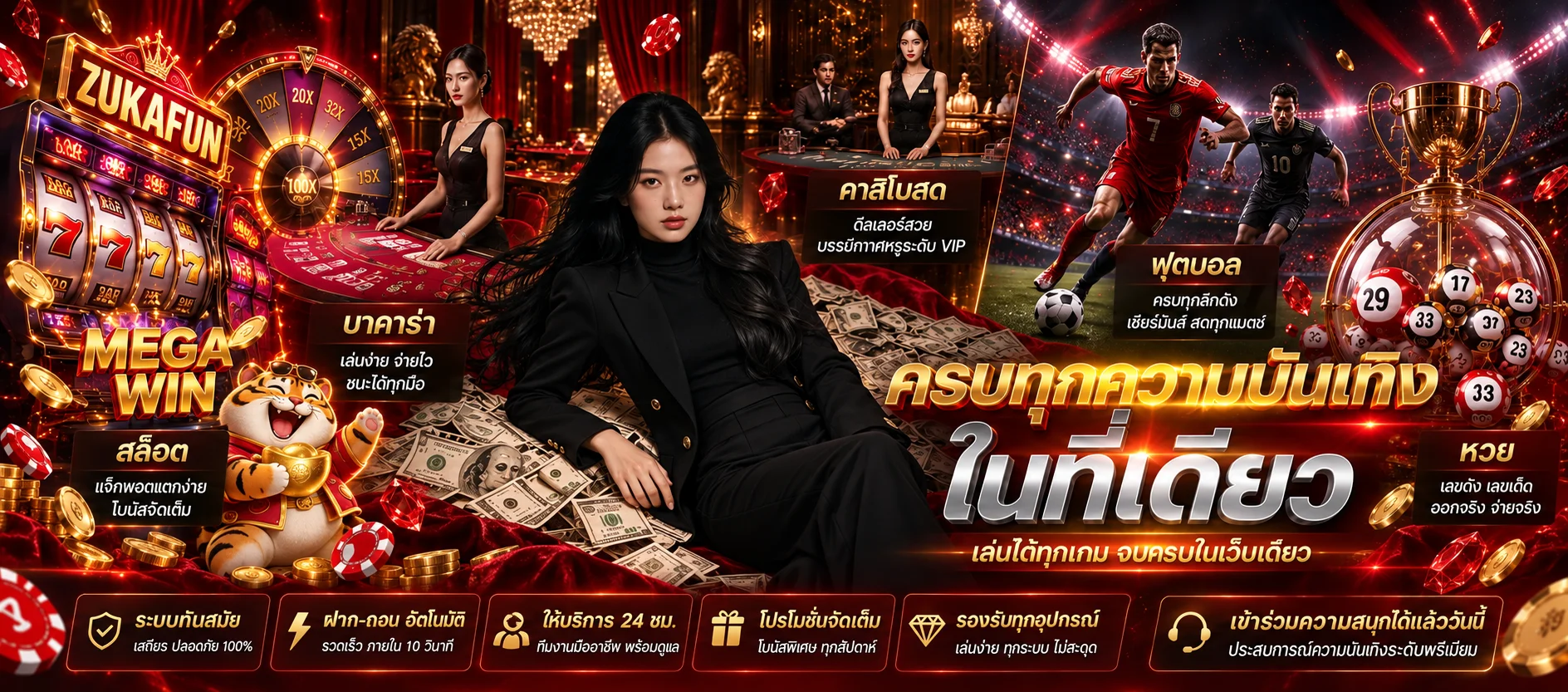 ZUKAFUN รวมสล็อต คาสิโน กีฬา และผลหวย